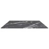 Dessus de table noir 100x62 cm 8 mm verre trempé design marbre 529435529435