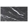 Dessus de table noir 120x65 cm 8 mm verre trempé design marbre 529436529436