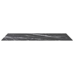 Dessus de table noir 120x65 cm 8 mm verre trempé design marbre 529436529436