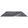 Dessus de table noir 120x65 cm 8 mm verre trempé design marbre 529436529436