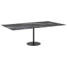 Dessus de table noir 120x65 cm 8 mm verre trempé design marbre 529436529436