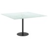 Dessus de table blanc 70x70 cm 6 mm verre trempé design marbre 529448529448