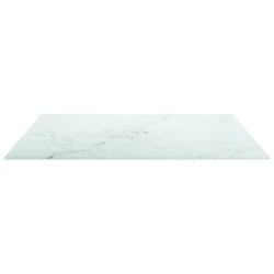 Dessus de table blanc 60x60 cm 6 mm verre trempé design marbre 529451529451