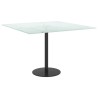 Dessus de table blanc 60x60 cm 6 mm verre trempé design marbre 529451529451