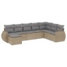 Salon de jardin avec coussins 8 pcs beige résine tressée 529458529458