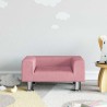 Canapé pour enfants rose 50x40x26,5 cm velours 529578529578