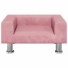Canapé pour enfants rose 50x40x26,5 cm velours 529578529578