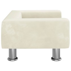 Canapé pour enfants crème 50x40x26,5 cm velours 529579529579