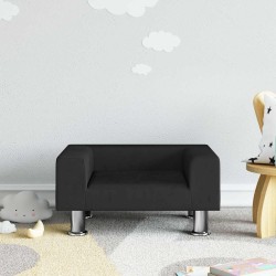 Canapé pour enfants noir 50x40x26,5 cm velours 529580529580