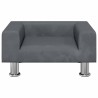Canapé pour enfants gris foncé 50x40x26,5 cm velours 529581529581