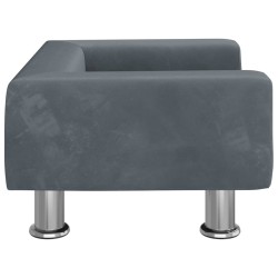 Canapé pour enfants gris foncé 50x40x26,5 cm velours 529581529581