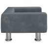 Canapé pour enfants gris foncé 50x40x26,5 cm velours 529581529581