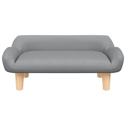 Canapé pour enfants gris clair 70x40x24 cm tissu 529582529582