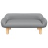 Canapé pour enfants gris clair 70x40x24 cm tissu 529582529582