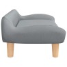 Canapé pour enfants gris clair 70x40x24 cm tissu 529582529582