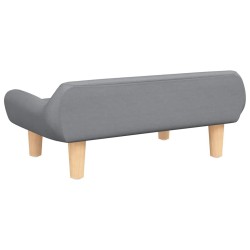 Canapé pour enfants gris clair 70x40x24 cm tissu 529582529582