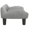 Canapé pour enfants gris clair 70x40x24 cm velours 529583529583