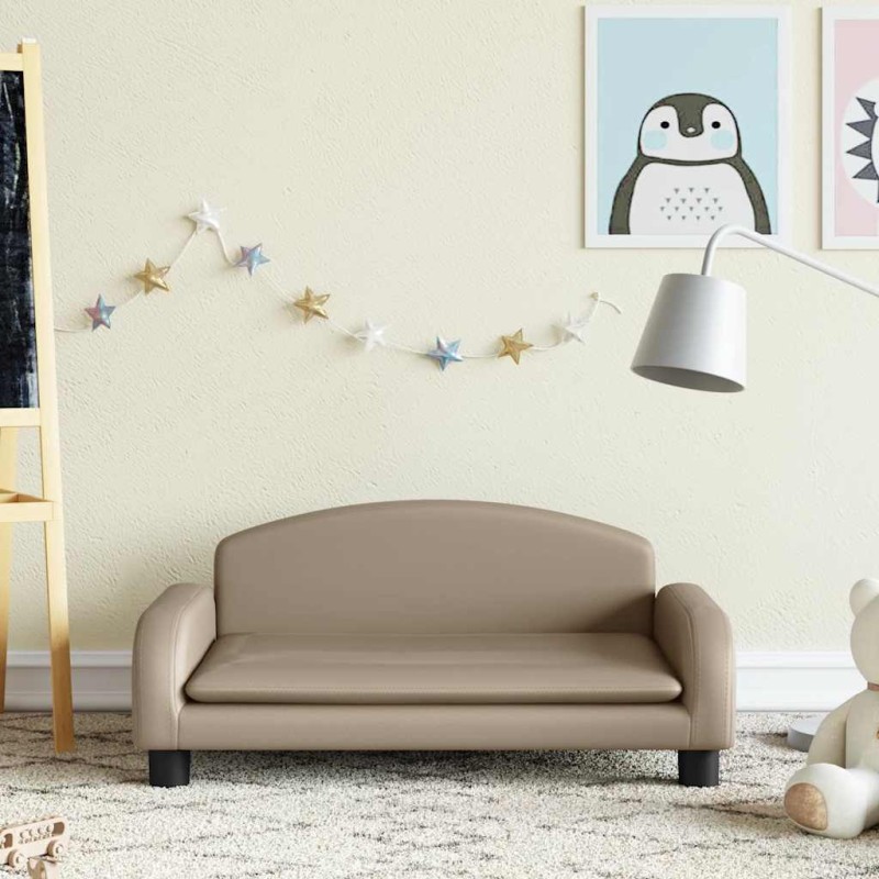 Canapé pour enfants cappuccino 70x45x30 cm similicuir 529585529585