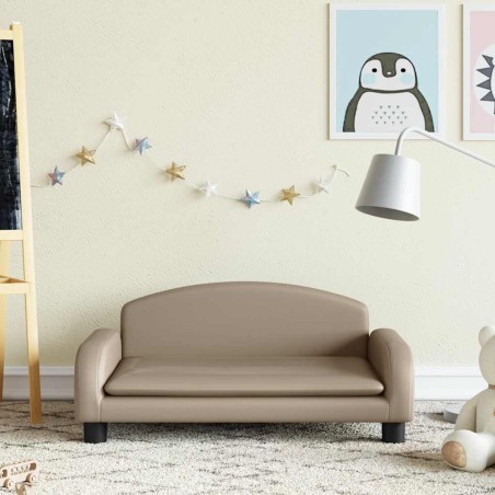 Canapé pour enfants cappuccino 70x45x30 cm similicuir 529585529585