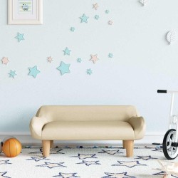 Canapé pour enfants crème 70x40x24 cm tissu 529586529586