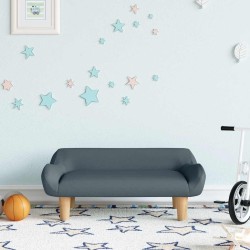 Canapé pour enfants gris foncé 70x40x24 cm tissu 529587529587