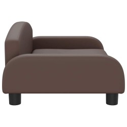 Canapé pour enfants marron 70x45x30 cm similicuir 529588529588