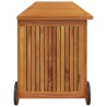 Boîte de rangement de jardin avec roues 150x50x58cm bois acacia 529593529593