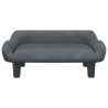 Canapé pour enfants gris foncé 70x40x24 cm velours 529595529595