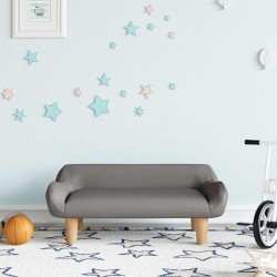 Canapé pour enfants taupe 70x40x24 cm tissu 529597529597