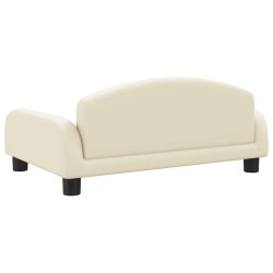 Canapé pour enfants crème 70x45x30 cm similicuir 529599529599