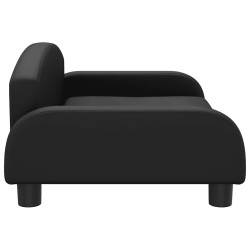 Canapé pour enfants noir 70x45x30 cm similicuir 529601529601