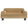 Canapé pour enfants marron 70x45x30 cm velours 529602529602