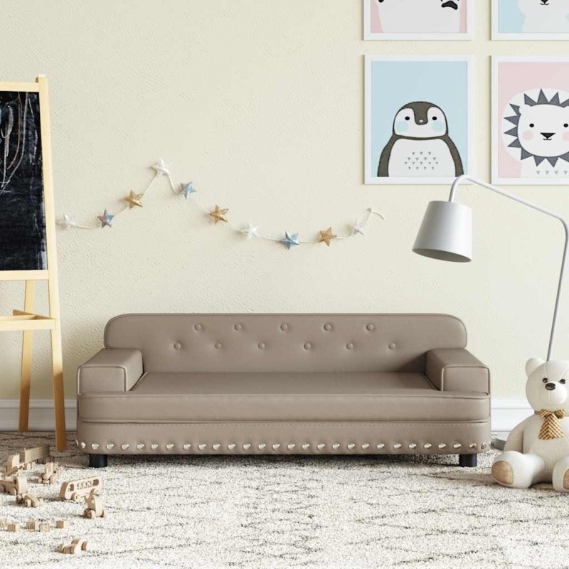 Canapé pour enfants cappuccino 90x53x30 cm similicuir 529603529603