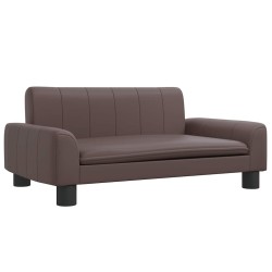 Canapé pour enfants marron 70x45x30 cm similicuir 529605529605