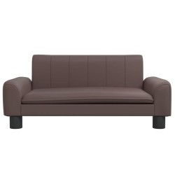 Canapé pour enfants marron 70x45x30 cm similicuir 529605529605
