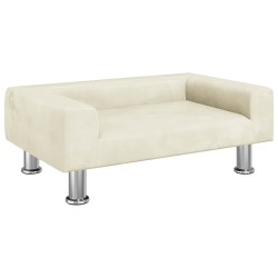 Canapé pour enfants crème 70x45x26,5 cm velours 529606529606