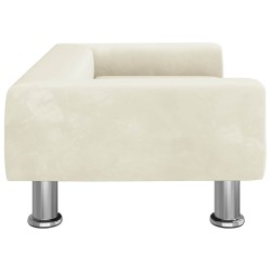 Canapé pour enfants crème 70x45x26,5 cm velours 529606529606