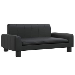 Canapé pour enfants noir 70x45x30 cm similicuir 529607529607