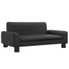 Canapé pour enfants noir 70x45x30 cm similicuir 529607529607
