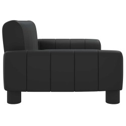 Canapé pour enfants noir 70x45x30 cm similicuir 529607529607