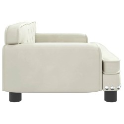 Canapé pour enfants crème 70x45x30 cm velours 529610529610