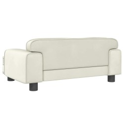 Canapé pour enfants crème 70x45x30 cm velours 529610529610