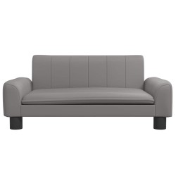 Canapé pour enfants gris 70x45x30 cm similicuir 529611529611