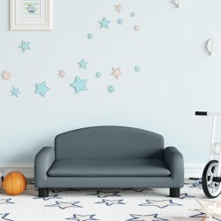 Canapé pour enfants gris foncé 70x45x30 cm tissu 529612529612