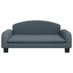 Canapé pour enfants gris foncé 70x45x30 cm tissu 529612529612