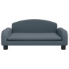 Canapé pour enfants gris foncé 70x45x30 cm tissu 529612529612