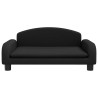Canapé pour enfants noir 70x45x30 cm tissu 529613529613
