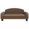 Canapé pour enfants marron 70x45x30 cm tissu 529614529614
