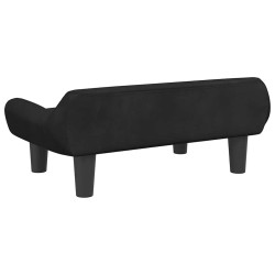 Canapé pour enfants noir 70x40x24 cm velours 529615529615
