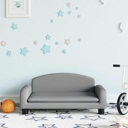 Canapé pour enfants gris clair 70x45x30 cm tissu 529616529616